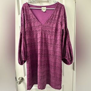 Maeve purple long sleeve dress